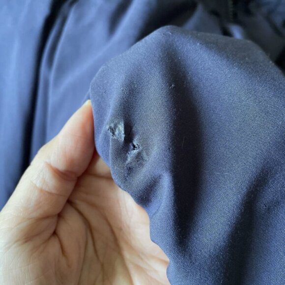 Lululemon Navy Blue Hooded Cinched Waist Light Belle Jacket - 6 - Picture 12 of 14